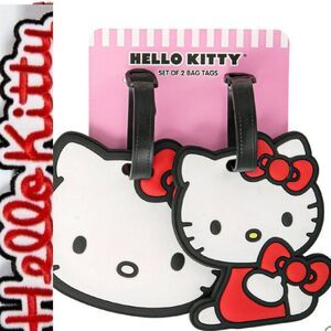 Hello Kitty By Sanrio Logo 2-PK Luggage Tags